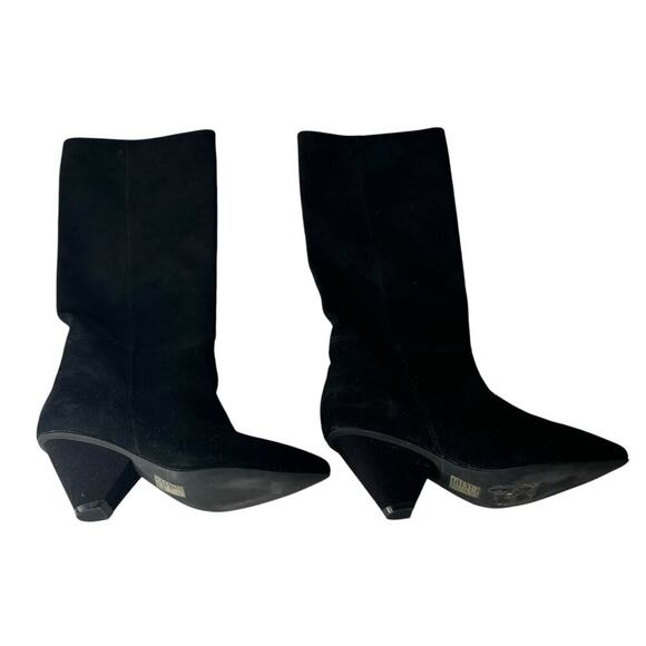 Jeffrey Campbell Senita Slouchy Suede Boots Black Size 7 - Picture 2 of 5
